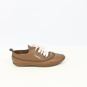 Repetto Lace Leather Sneaker Women Luxury Shoes EU 37 Oxford Flat